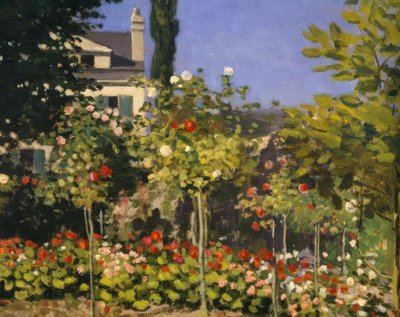 Garden in Bloom by Claude Monet